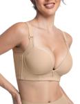 FallSweet Wireless Padded Plunge Bra, Beige 36A
