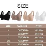 3-Pack Women's Ribbed Push-Up Wireless Bras