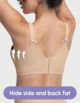 FallSweet Wireless Padded Plunge Bra, Beige 36A