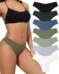 LEVAO Seamless No Show Cheeky Bikini Panties