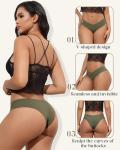 LEVAO Seamless No Show Cheeky Bikini Panties