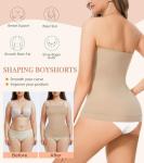 Beige Strapless Tummy Control Shapewear Tank 2XL