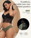 LEVAO Seamless No Show Cheeky Bikini Panties