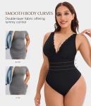 MERYOSZ V Neck Shapewear Bodysuit for Women