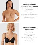 Victoria's Secret Pink Push Up Bra, Full Coverage, Padded, Smooth, Bras for Women, Black (32D)