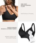Lover-Beauty Hands-Free Nursing Bra - Black