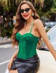 Avidlove Green Lace Bustier Corset for Women