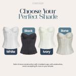 Dominique Lace Longline Corset Bustier Bra