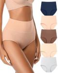 High Waisted Cotton Tummy Control Underwear - XL