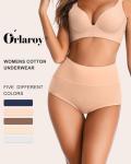 High Waisted Cotton Tummy Control Underwear - XL