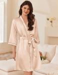 Silk Robe and Cami Set for Brides