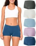 Bamboo Cool Seamless Boyshorts for Women - 5 Pack