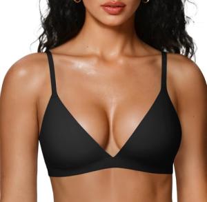OEAK Women’s Seamless No Underwire Triangle Bra