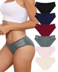LEVAO Women's Soft Cotton Cheeky Bikini Panties