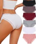 Cheeky Lace Hipster Bikini Underwear Pack for Women
