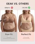 Comfortable Deep V Push-Up Bralette in Beige