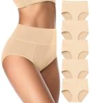 ASIMOON Plus Size High Waisted Tummy Control Briefs