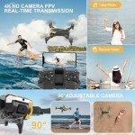 Hiwoor 4K Camera Drone for Kids and Beginners