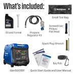 Westinghouse 5000W Super Quiet Dual Fuel Inverter Generator