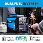 Pulsar 9500W Super Quiet Dual Fuel Portable Generator