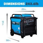 Pulsar 9500W Super Quiet Dual Fuel Portable Generator