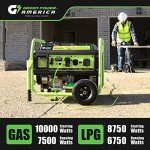 Green-Power America 10000W Dual Fuel Portable Generator