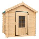 Wooden Kids Outdoor Playhouse - Fun Wendy House