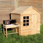 Evermeadow Wooden Playhouse with Mud Kitchen Bundle