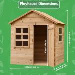 Evermeadow Wooden Playhouse for Kids Outdoors