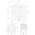 Kids Wooden Outdoor Playhouse - Wendy House Design