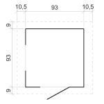 Wooden Kids Outdoor Playhouse - Fun Wendy House