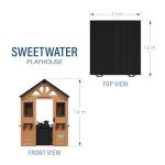 Sweetwater Wooden Outdoor Playhouse for Kids