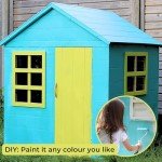 Evermeadow Wooden Playhouse for Kids' Outdoor Fun