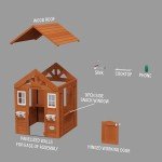 Timberlake Wooden Outdoor Playhouse for Kids