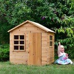 Evermeadow Wooden Playhouse for Kids Outdoors