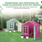 Evermeadow Wooden Playhouse for Kids Outdoors