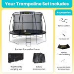 Jumpking 12ft Round Trampoline with Safety Enclosure