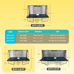 Jumpking Rectangular Deluxe Trampoline with Safety Net