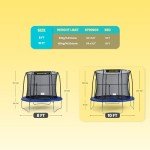 10ft Jumpking Round Trampoline with Safety Net & Ladder
