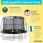 Jumpking 12ft Round Trampoline with Safety Enclosure