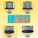 Jumpking 12ft Round Trampoline with Safety Enclosure