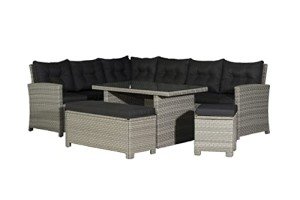 Barcelona 10-Seater Rattan Dining Set with Cushions