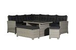 Barcelona 10-Seater Rattan Dining Set with Cushions