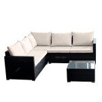 Panana 5-Seater Rattan Lounge Sofa Set