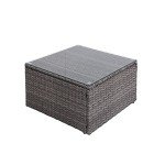 Mixed Grey Rattan Garden Furniture Set for Four
