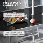 8-Piece Metal Garden Furniture Set with Parasol