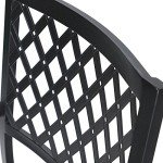 PHIVILLA 6-Piece Metal Garden Table and Chairs Set