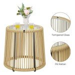 3-Piece Outdoor Rattan Bistro Dining Set