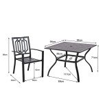 PHIVILLA Outdoor Bistro Table and Chairs Set