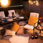 Hectare 6-Seater Outdoor Dining Set with Parasol